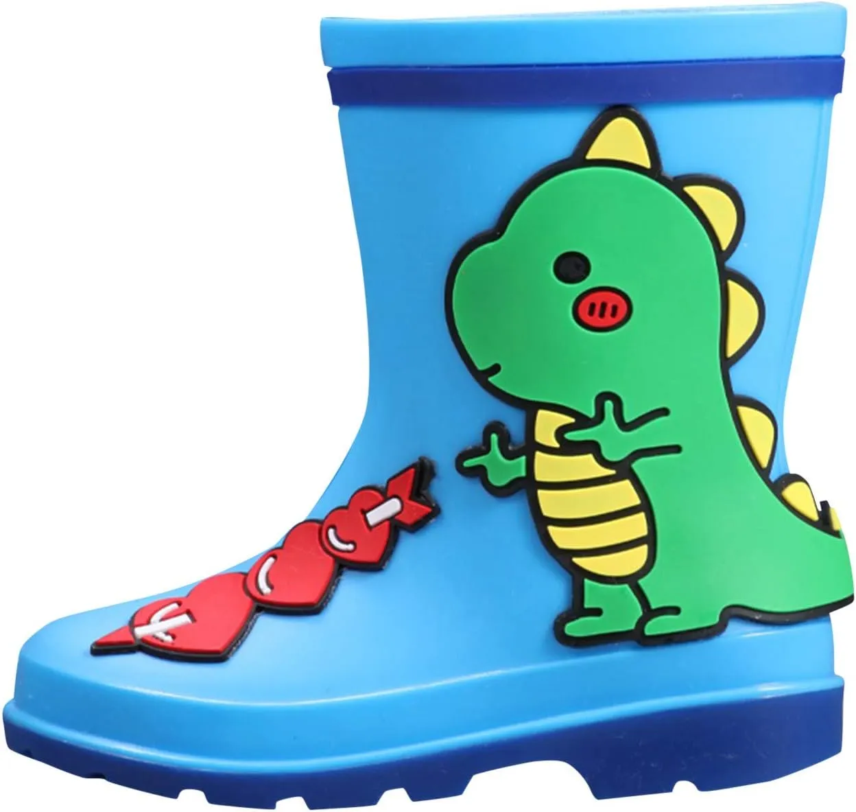 4-12Years Kids Rain Boots Toddler Girls Boys Cute Animal Dinosaur Printed Waterproof Rubber Non-Slip Rainboots Shoes