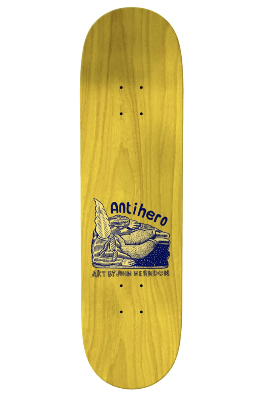 ANTIHERO DECK HUG THE PAVEMENT TAYLOR 8.38 X 32.25 - WHITE
