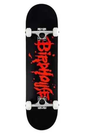 BIRDHOUSE COMPLETE SKATEBOARD BLOOD LOGO 8" - BLACK