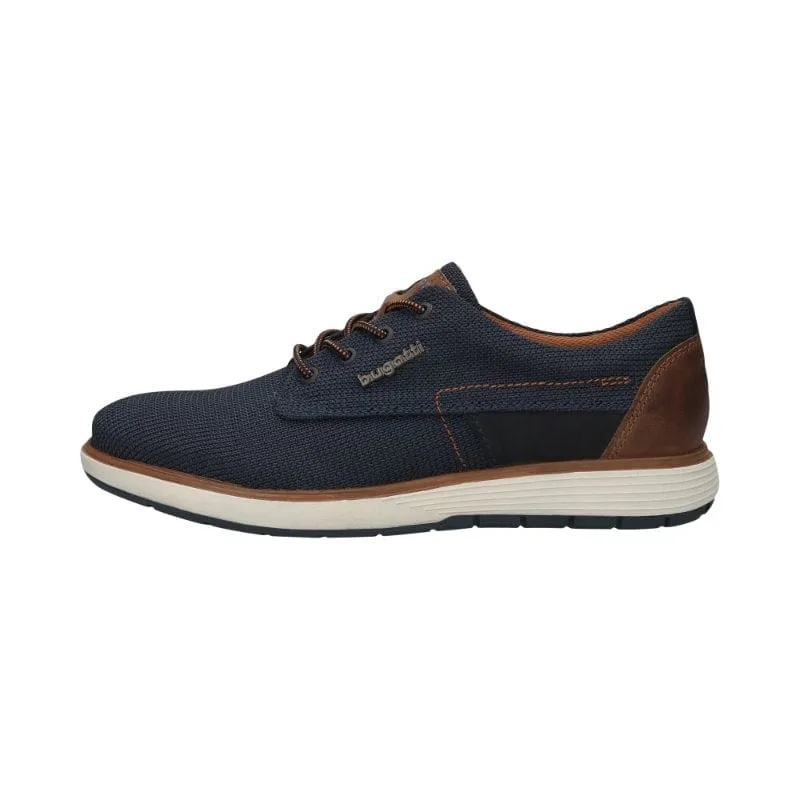 Bugatti Mens Blue Lace Up Trainer Brute 321-AS403-6900
