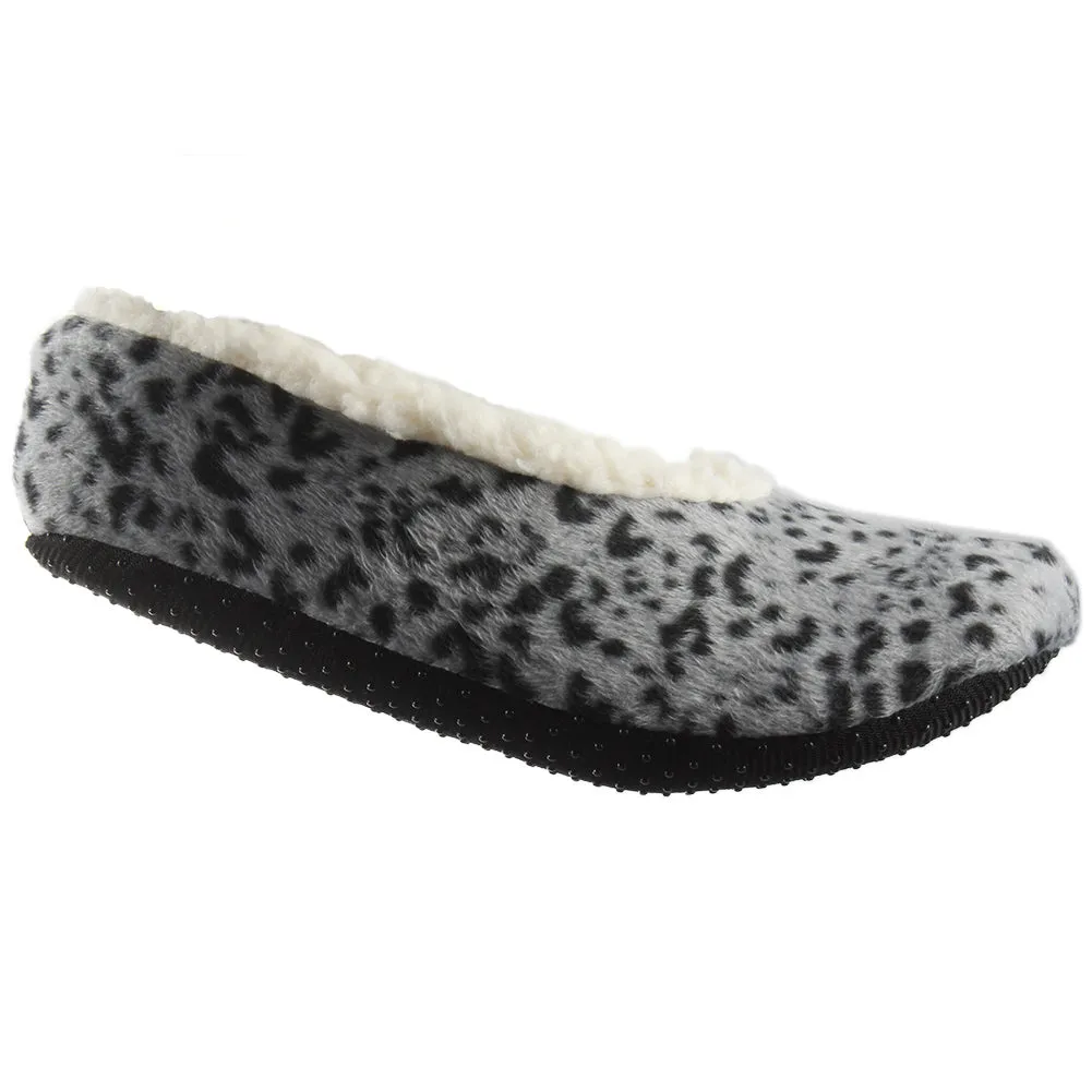 Carnival Ladies Super Soft Non Slip Gripper Sole Sherpa Slippers