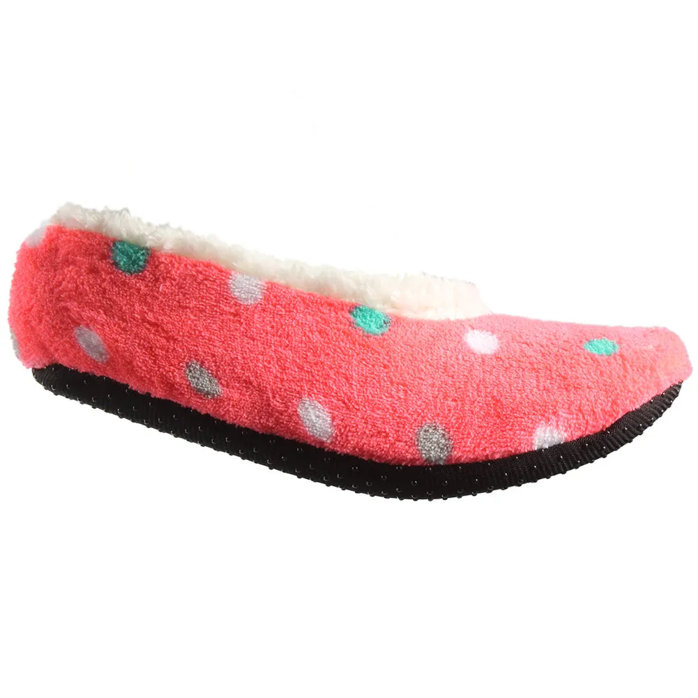 Carnival Ladies Super Soft Non Slip Gripper Sole Sherpa Slippers