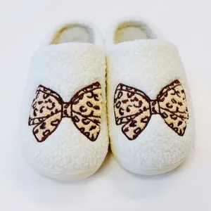 Cozy Bow Lounge Slippers