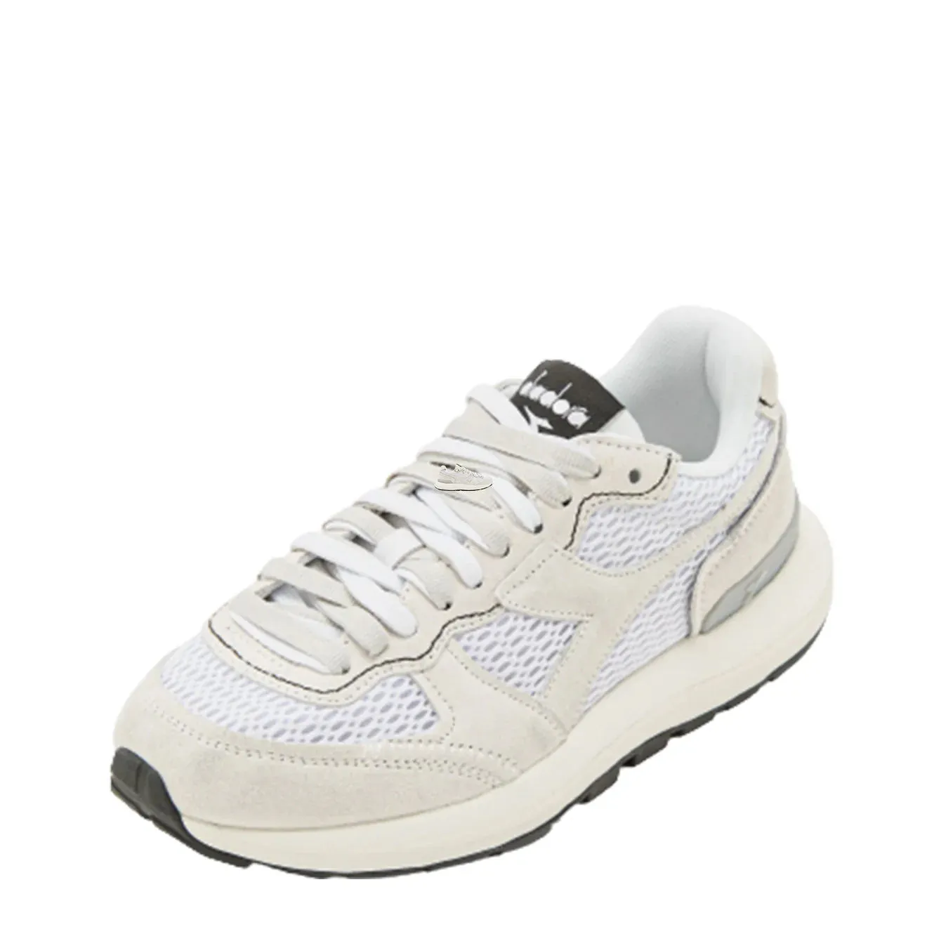 Diadora Women Kmaro 42 Suede Mesh Wax Trainers White / White / White