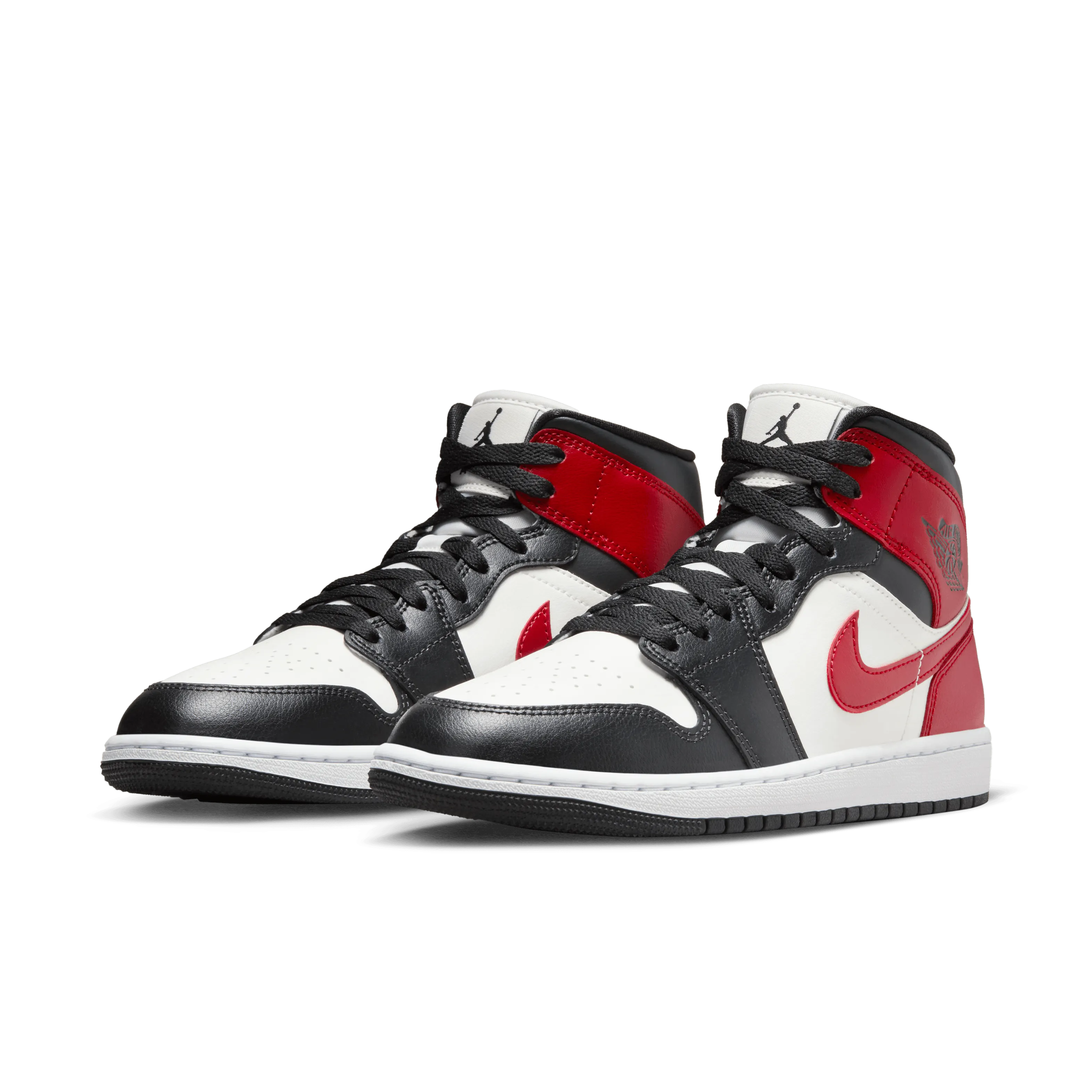 Jordan - Women - Air Jordan 1 Mid - Sail/Gym Red