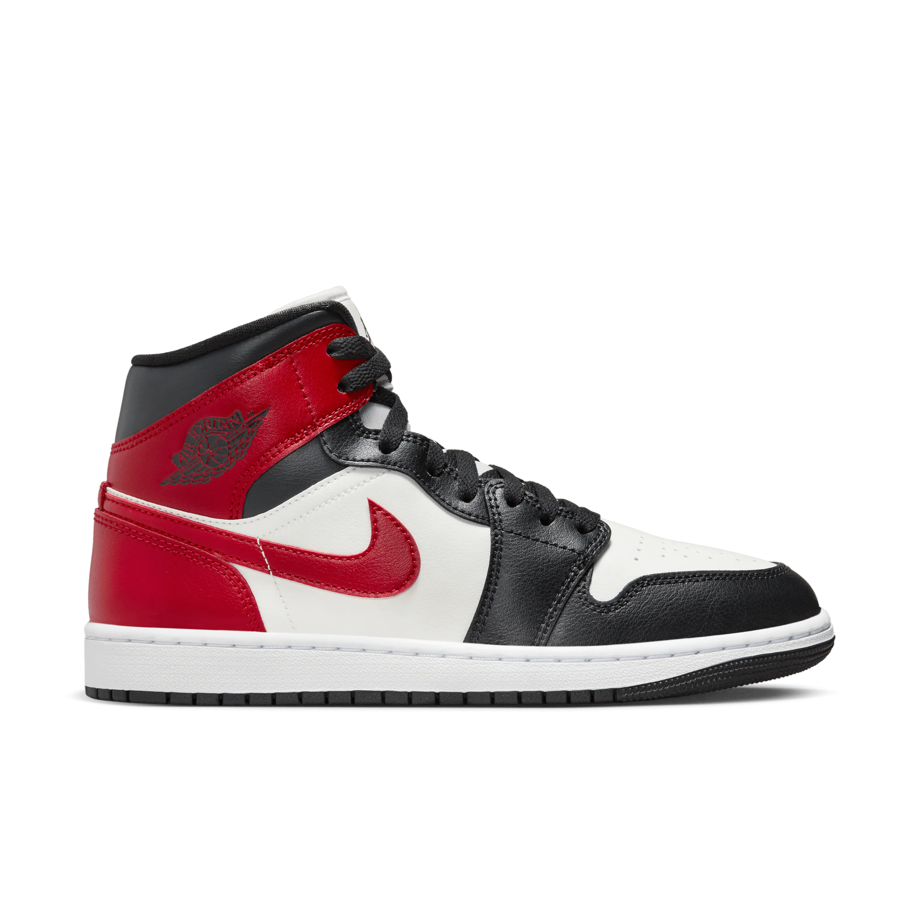 Jordan - Women - Air Jordan 1 Mid - Sail/Gym Red