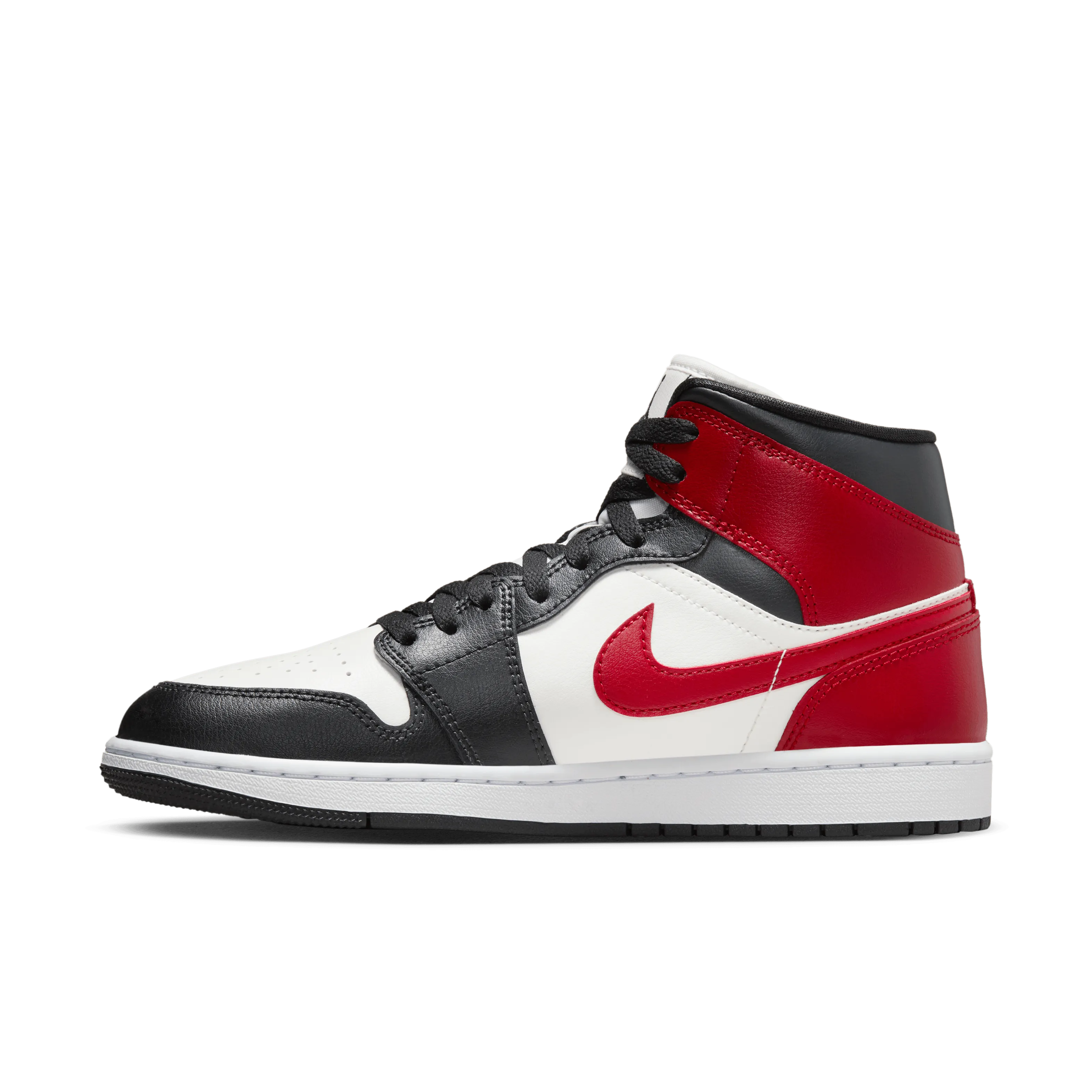 Jordan - Women - Air Jordan 1 Mid - Sail/Gym Red