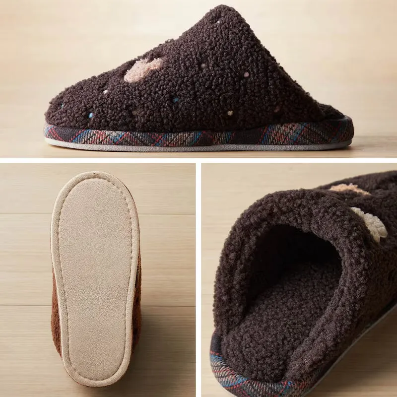 JP x BM - Mickey Mouse Fluffy Boa Slippers for Adults (Color: Cream)