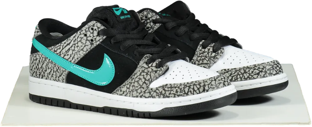 Nike BQ6817 Grey/Clear Jade-Black Dunk Low Pro Trainers UK 6.5 
