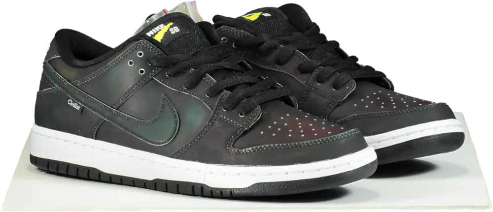 Nike CZ5123 Black SB Dunk Low Pro QS Trainers  UK 07 
