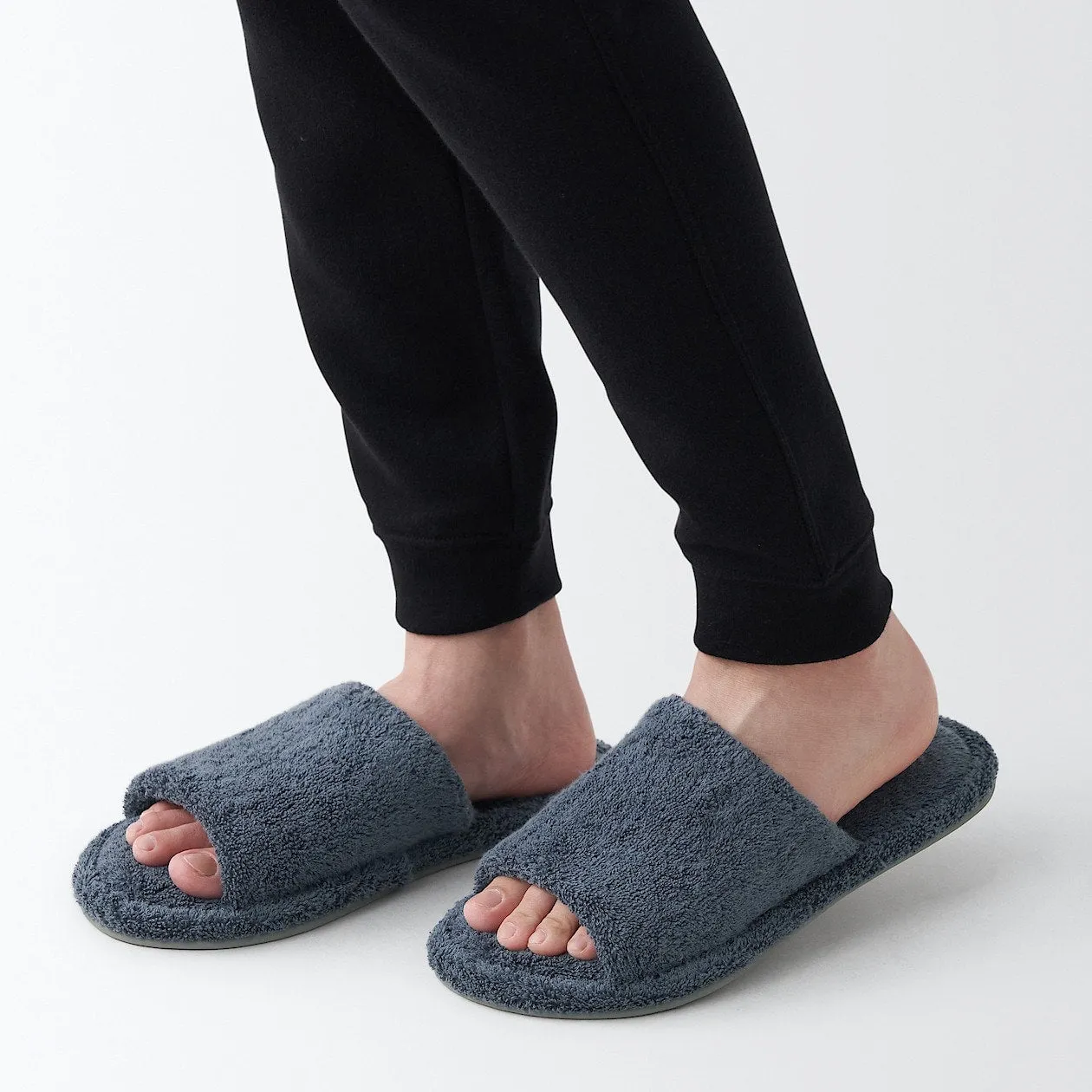 Open Toe Pile Slippers