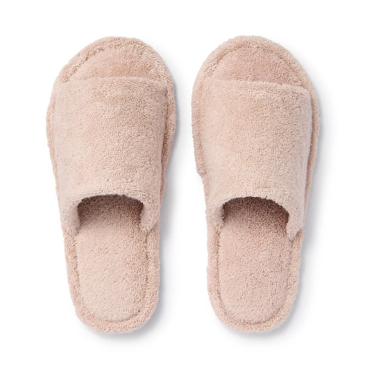 Open Toe Pile Slippers