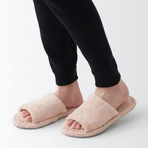 Open Toe Pile Slippers
