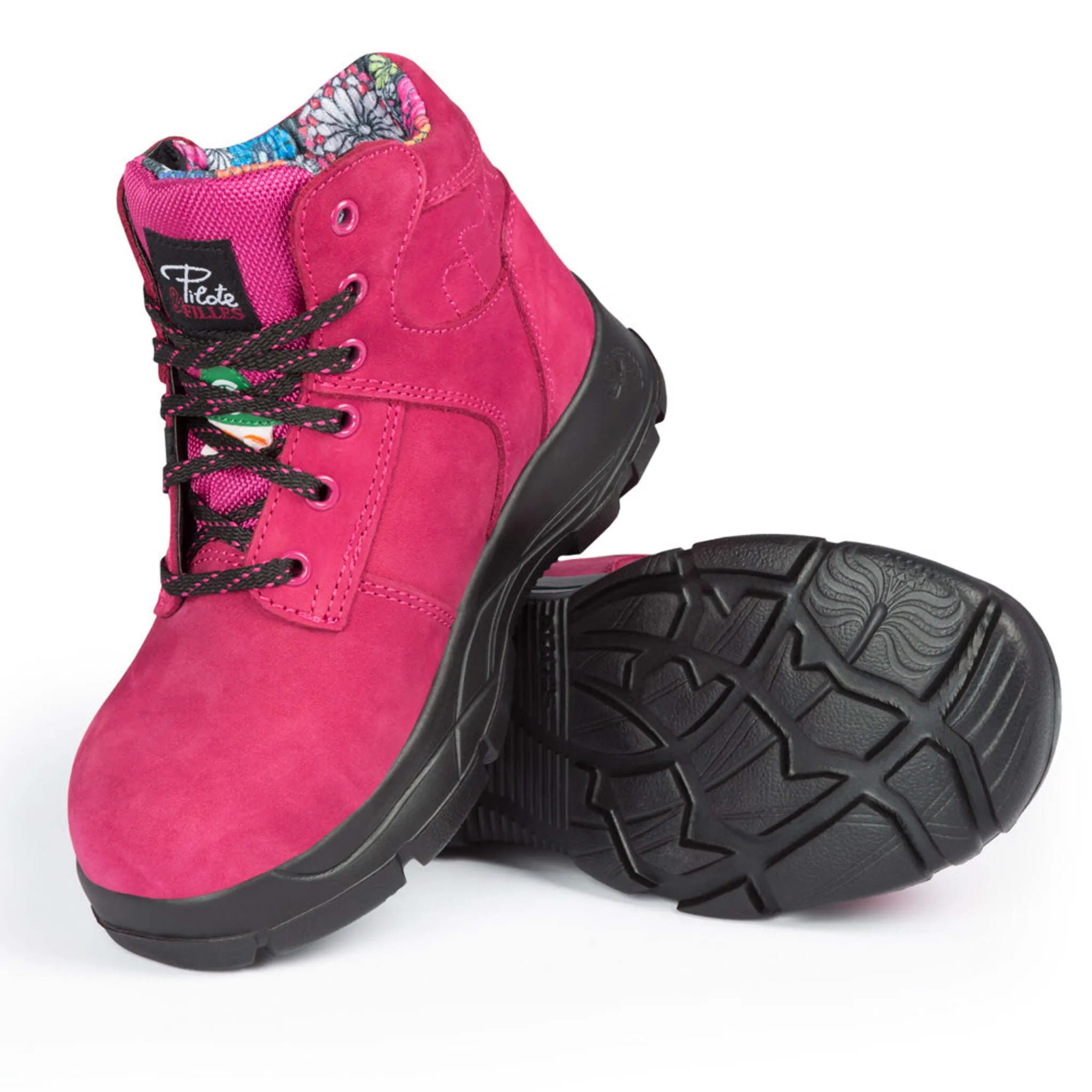 P&F Women's Safety Work Boots PF686 CSA 6" Nubuck Leather, Lightweight, Steel Toe, Puncture Resistant Kevlar Midsoles, Chemical Resistant | Sizes 5-11