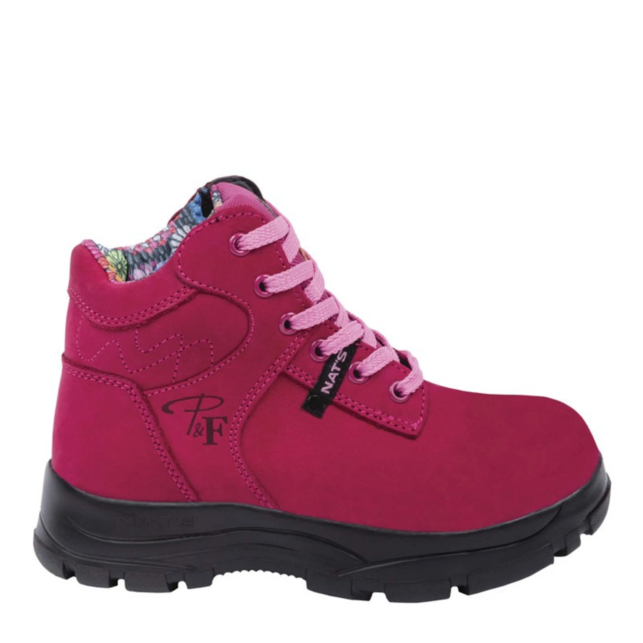 P&F Women's Safety Work Boots PF686 CSA 6" Nubuck Leather, Lightweight, Steel Toe, Puncture Resistant Kevlar Midsoles, Chemical Resistant | Sizes 5-11