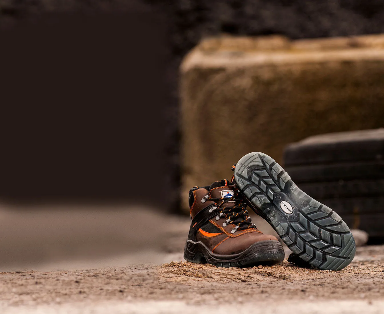 Portwest FW69 Steelite Mustang Work Safety Boot with Protective Steel Toe ASTM