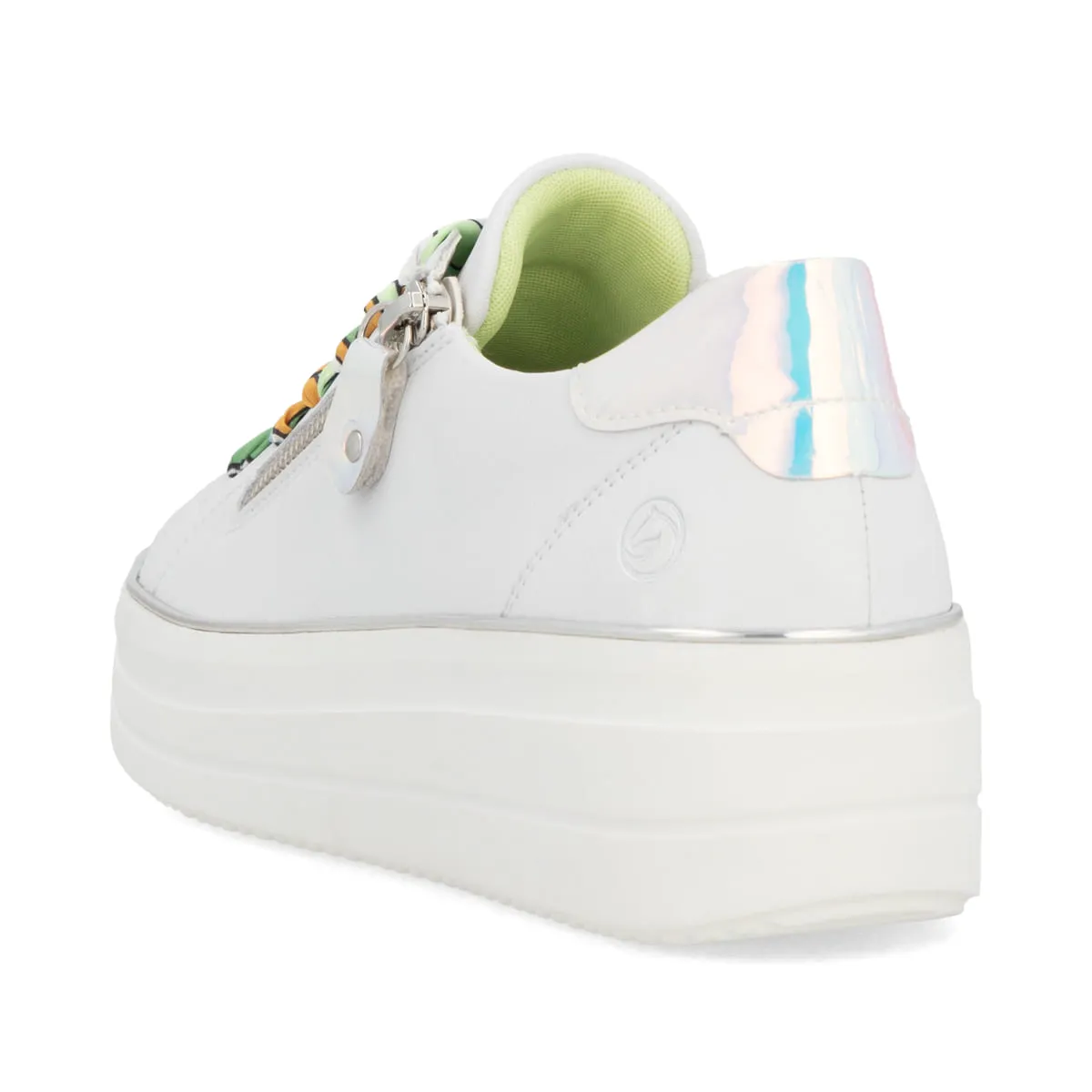 Remonte Womens Leather Trainers - White