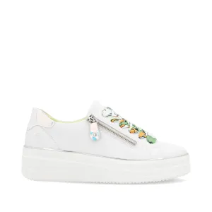 Remonte Womens Leather Trainers - White