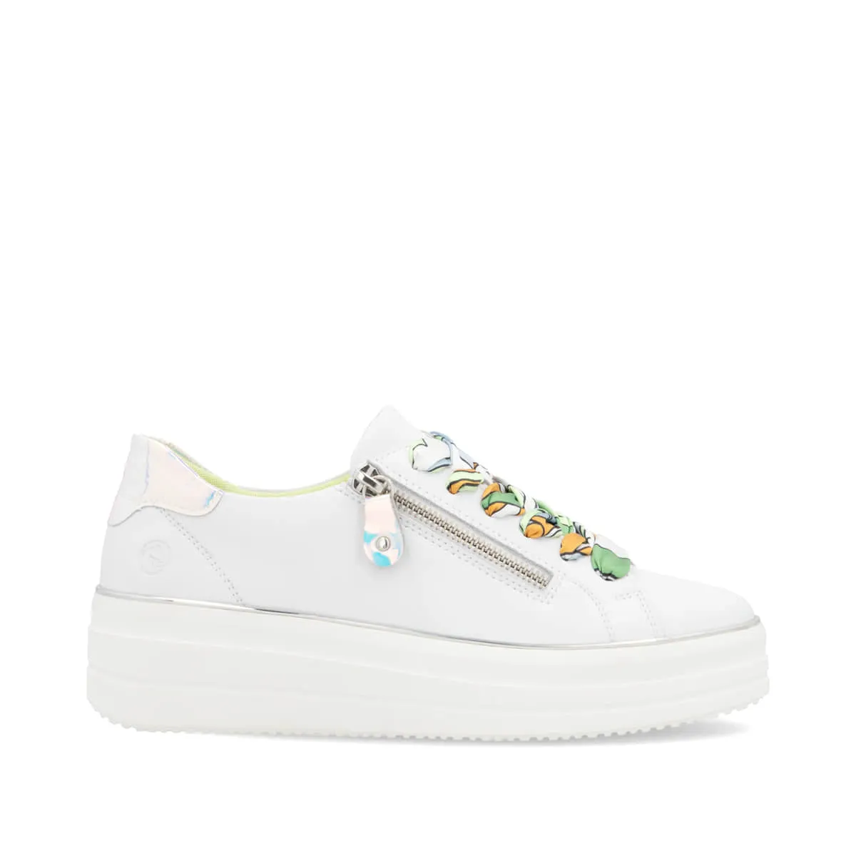 Remonte Womens Leather Trainers - White