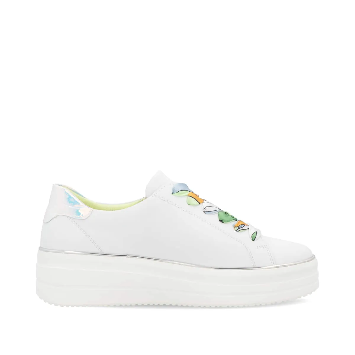 Remonte Womens Leather Trainers - White