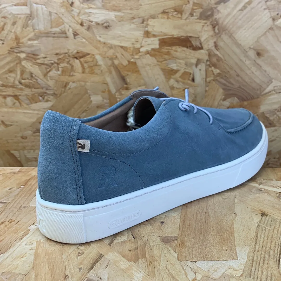 Rieker Mens Evolution Slip On Suede Mule - Blue