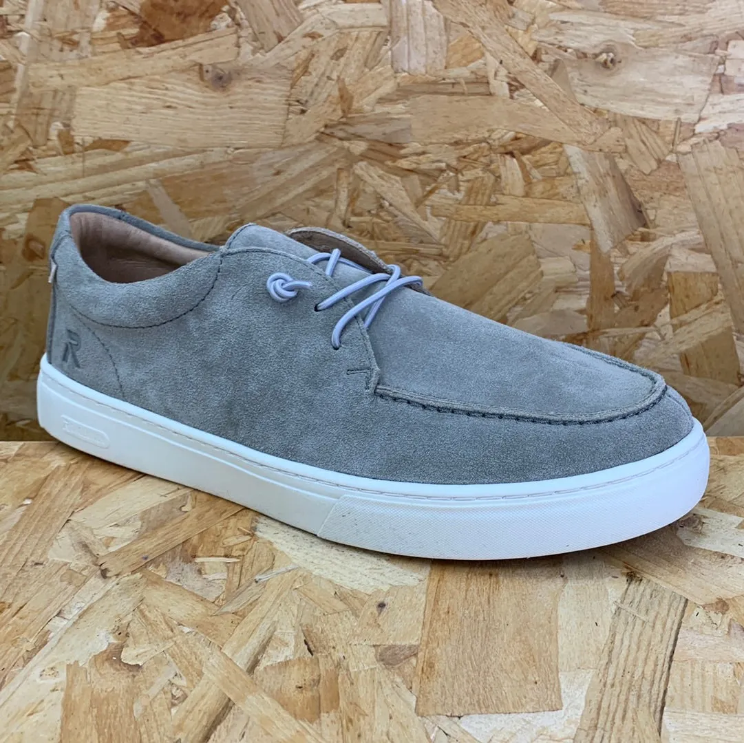 Rieker Mens Evolution Slip On Suede Mule - Grey