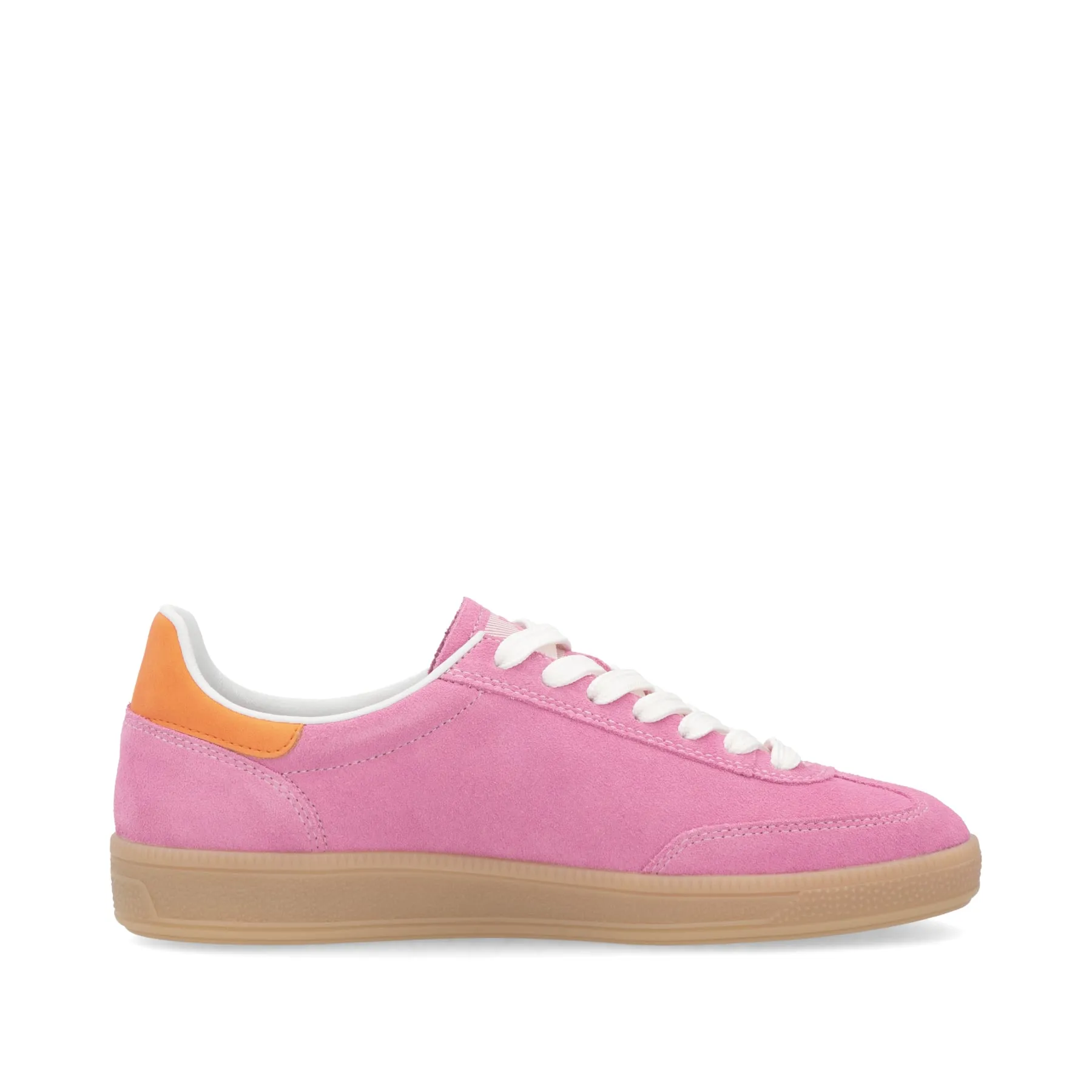 Rieker Womens Fashion Suede Trainers - Pink