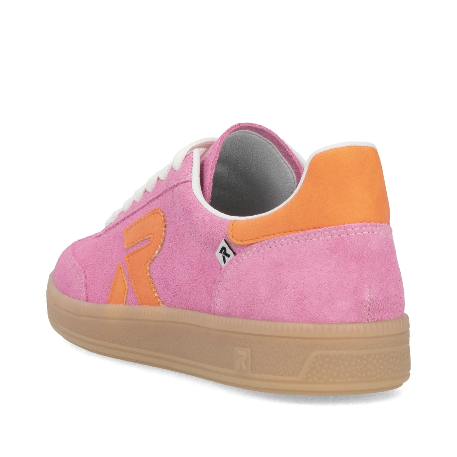 Rieker Womens Fashion Suede Trainers - Pink