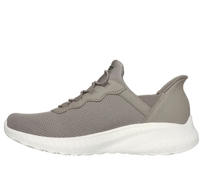 Skechers Women's 117500W/TPE Slip-ins: BOBS Sport Squad Chaos Trainers Taupe