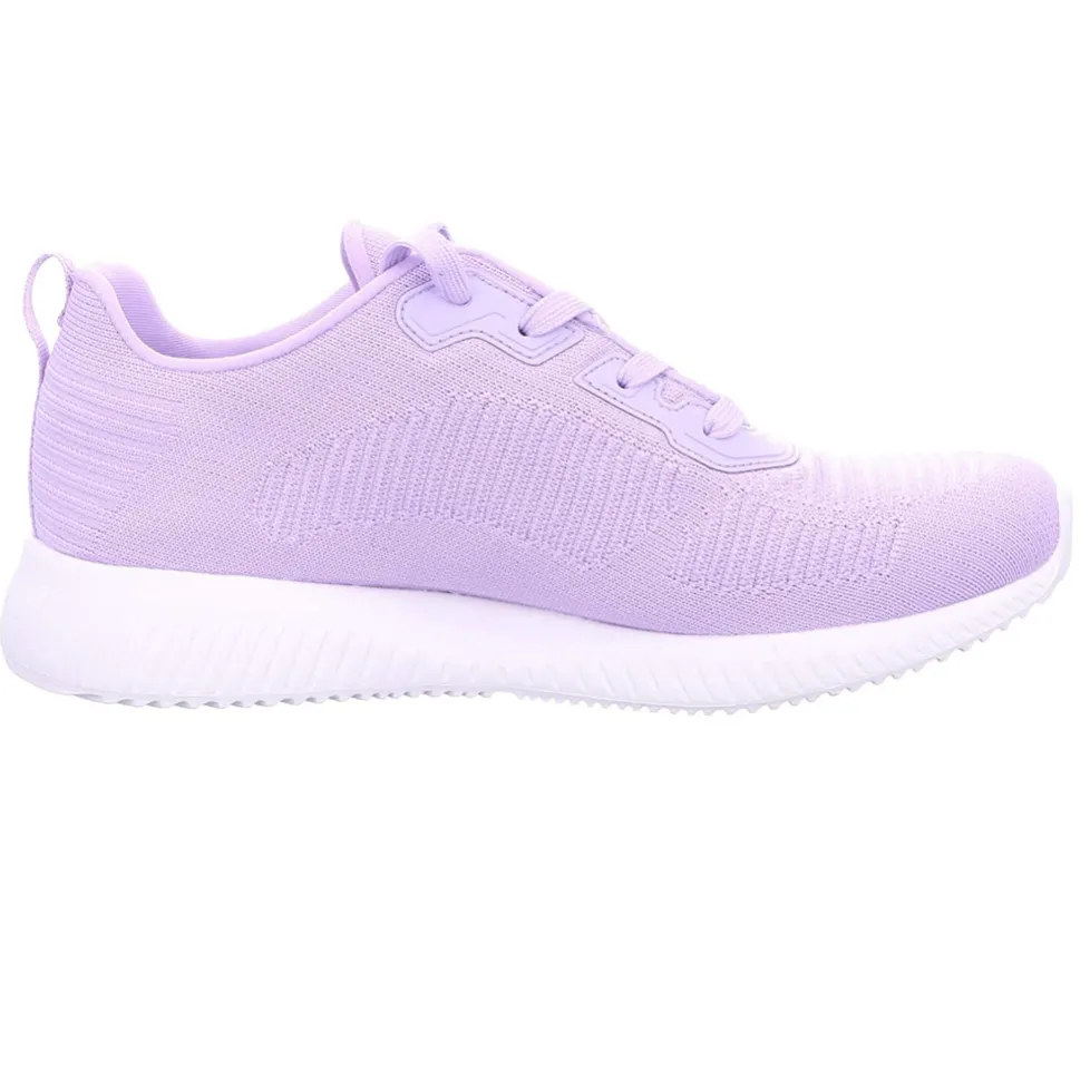 Skechers Womens Bobs Sports Squad Tough Talk Trainers - Lavender