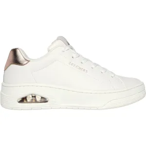 Skechers Womens Uno Court Courted Air Trainers - White
