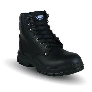 Team HTB-10 Size 10 Black Hightop Safety Zip Up Ankle Boots