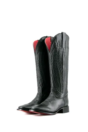 Valentina Tall Red Bottom Square Toe Cowgirl Boot