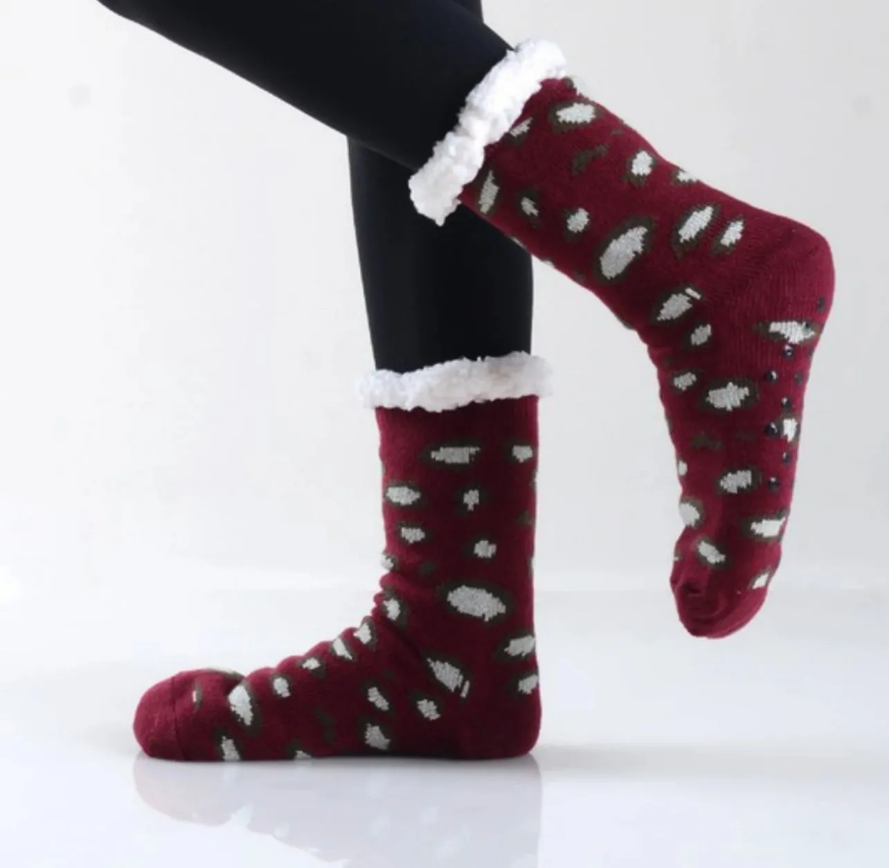 Women's Cozy Lined Warmer winter Slippers Socks