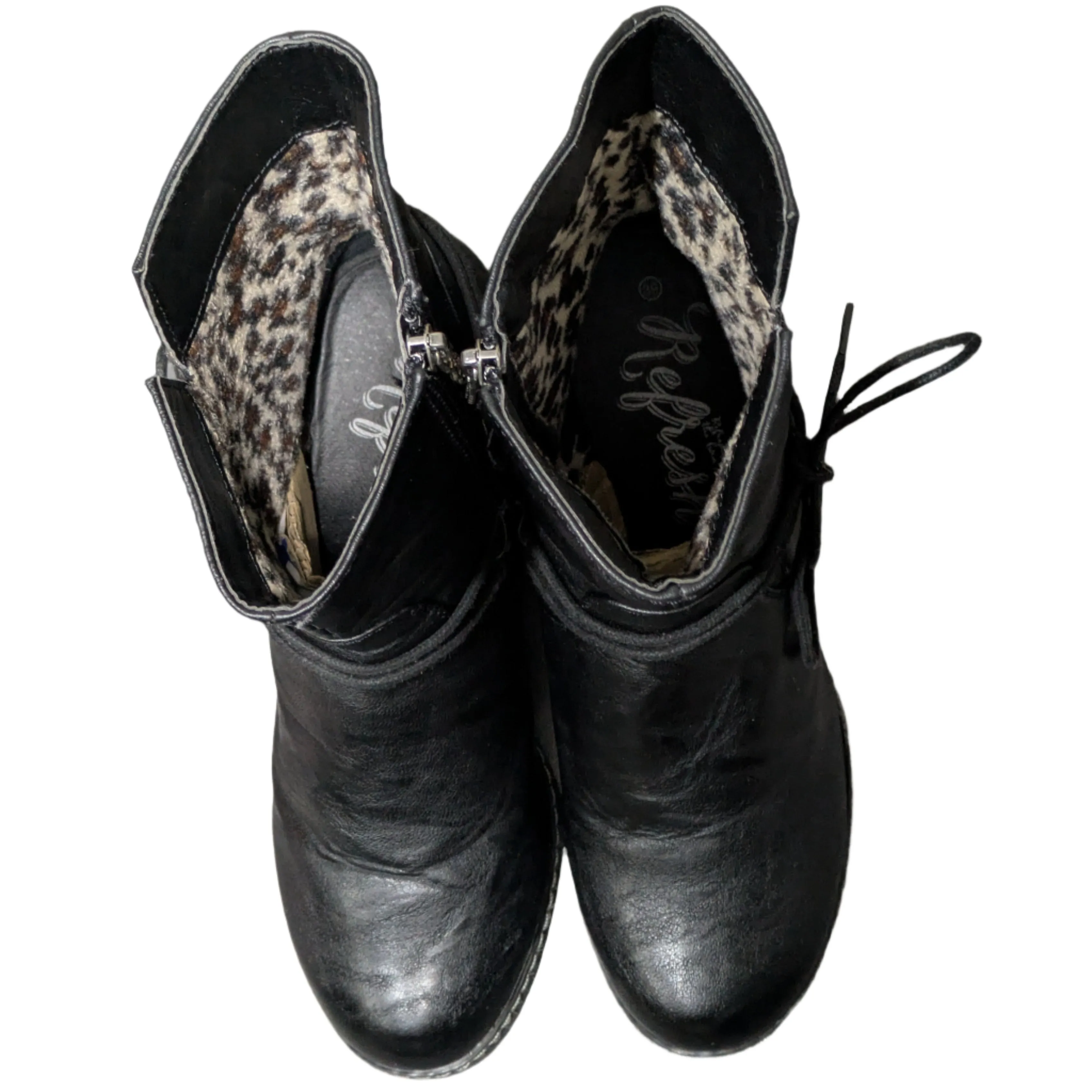 Women's Refresh Relaxed Ankle Boot with Wrap-Around Lace Size UK 6 / EU 39 / US 8