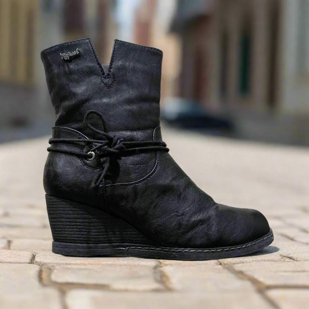 Women's Refresh Relaxed Ankle Boot with Wrap-Around Lace Size UK 6 / EU 39 / US 8