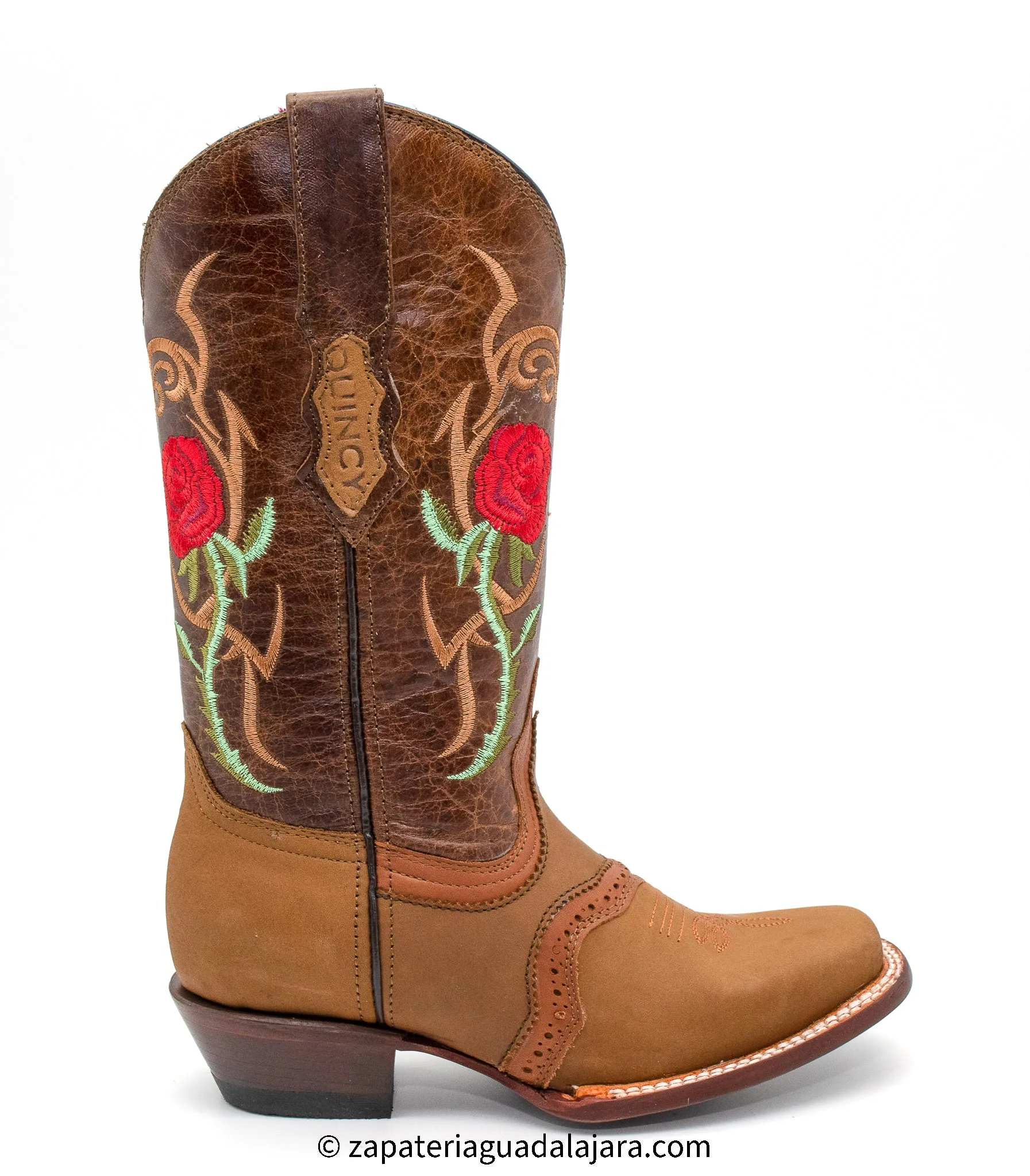 WOMEN'S SQUARE TOE CRAZY HONEYLEATHER BOOT -Q312R6251