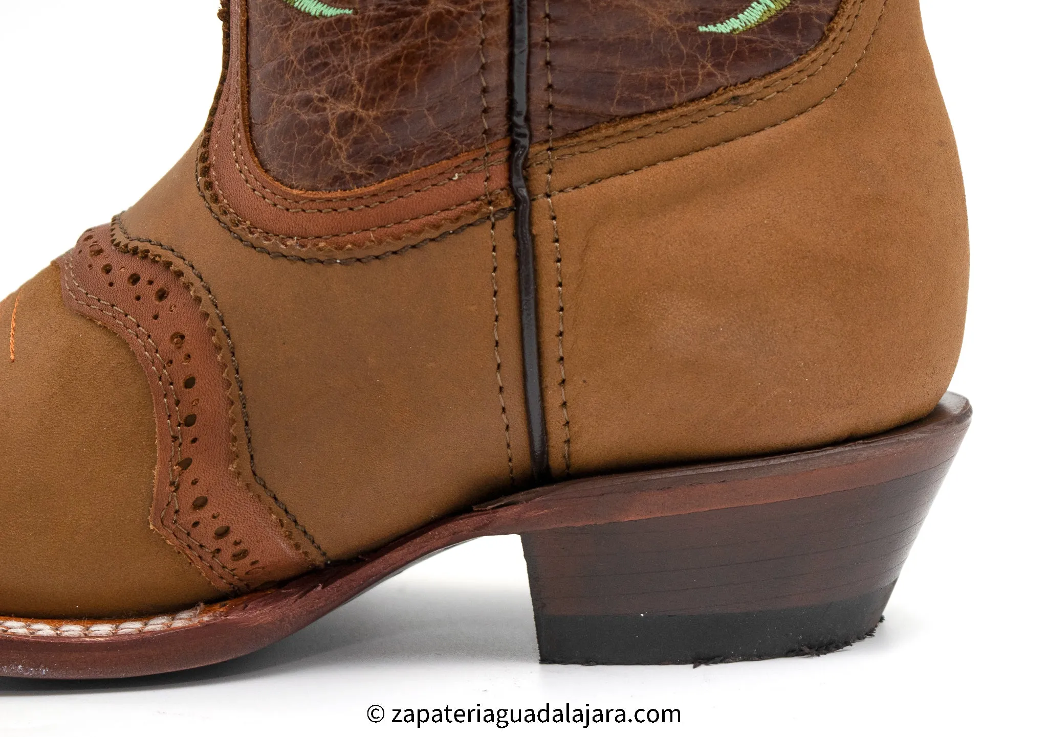 WOMEN'S SQUARE TOE CRAZY HONEYLEATHER BOOT -Q312R6251