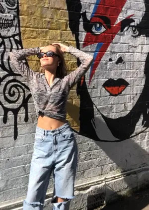 Zebra Mesh Body Shirt
